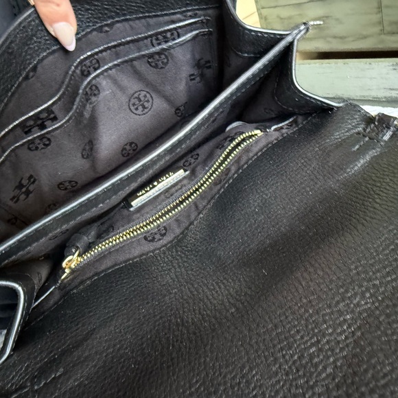 Tory Burch Black Crossbody Bag with Gold Accents - Picture 6 of 9